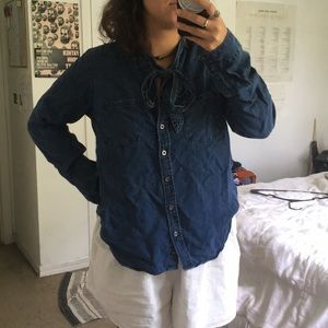 Denim blouse